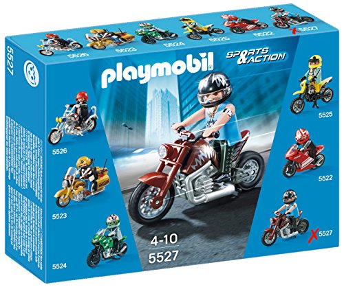 Playmobil Coleccionables - Sports & Action Moto Custom Juguetes y Juegos (Playmobil 5527)