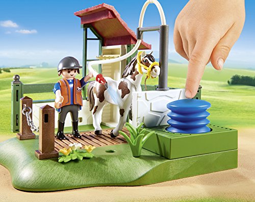 Playmobil- Country Playset de Limpieza para Caballos, Multicolor (6929)
