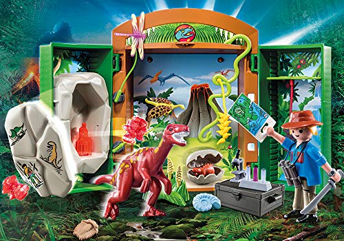 PLAYMOBIL Dinos 70507 - Caja de Juegos Dinoforscher, a Partir de 4 años