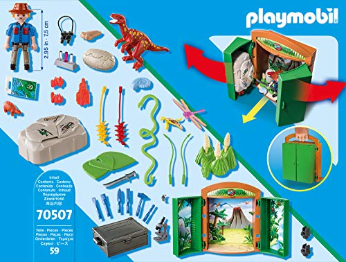 PLAYMOBIL Dinos 70507 - Caja de Juegos Dinoforscher, a Partir de 4 años