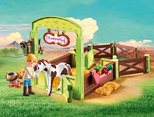 PLAYMOBIL DreamWorks Spirit Establo Abigaíl y Boomerang, a Partir de 4 Años (9480)