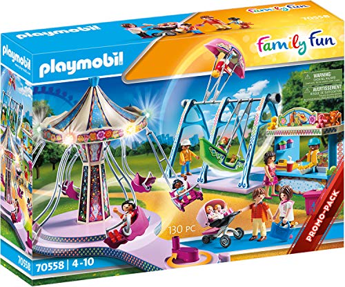 Playmobil - Family Fun Playset, Gran Parque de Atracciones, Multicolor (70558)