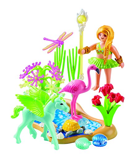 PLAYMOBIL Hadas - Princess Hada con Pegaso y Piscina Playsets de Figuras de jugete 5352