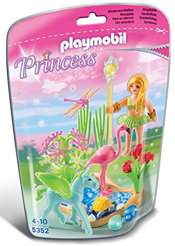 PLAYMOBIL Hadas - Princess Hada con Pegaso y Piscina Playsets de Figuras de jugete 5352
