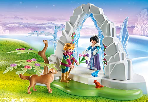 PLAYMOBIL Magic Portal de Cristal al Mundo de Invierno con Efecto de Luz y Brazalete Mágico, A partir de 4 años (9471)