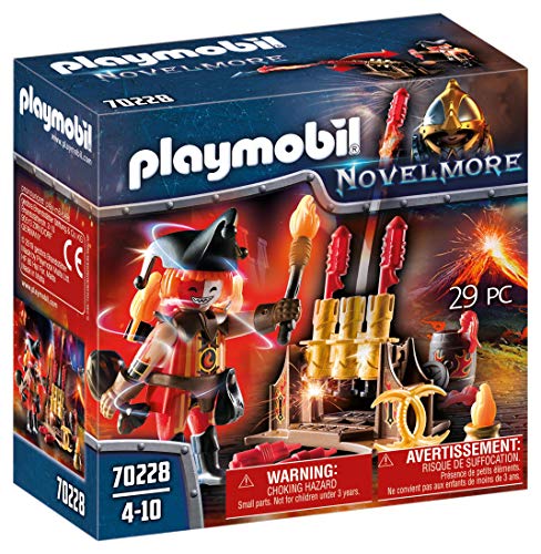 PLAYMOBIL Novelmore 70228 Maestro de Fuego Bandidos Burnham, Para Niños de 4 a 10 Años de Edad