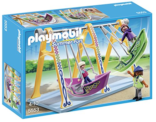 PLAYMOBIL Parque de Atracciones - Playset Barcos Columpio (5553)