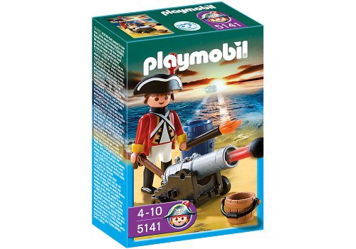PLAYMOBIL - Soldado con cañón, Figura de Juguete (5141)