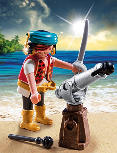 PLAYMOBIL - Special Plus Pirata con Cañón Muñecos y Figuras, Color Multicolor (5378)