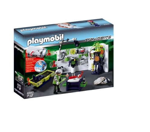 Playmobil - Top Agents laboratorio de gánsters con linterna (4880)