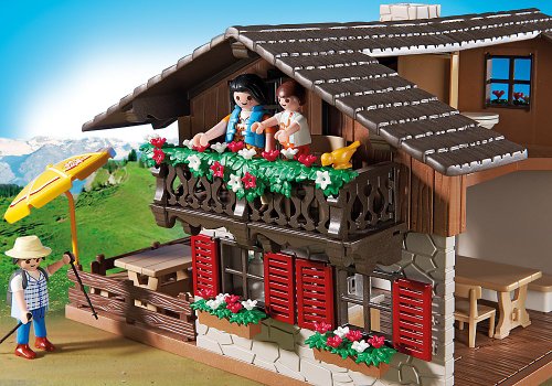 Playmobil Vida en la Montaña - Casa de los Alpes con Varios Accesorios , Playsets de Figuras de Juguete, 50 x 10 x 40 cm, (5422)