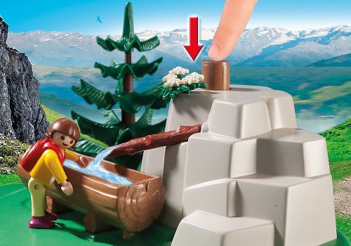 Playmobil Vida en la Montaña - Familia mochilera en la montaña, Juguete Educativo, 30 x 10 x 25 cm, (5424)
