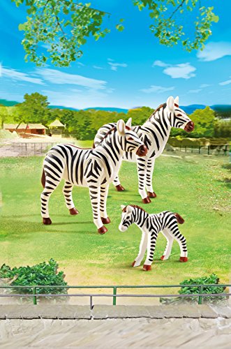 PLAYMOBIL- Zoo Familia de cebras, Color (6641)