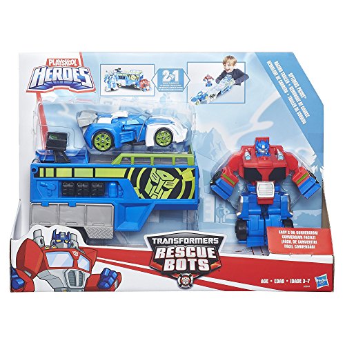 Playskool Heroes Transformers Rescue Bots Optimus Prime Racing Trailer