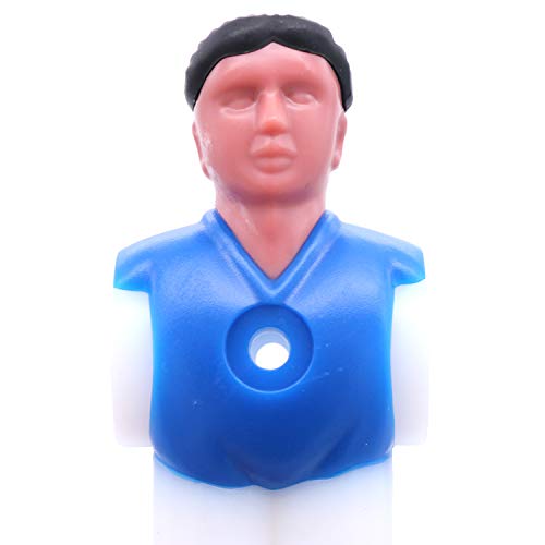 POFET 12 piezas de futbol de futbol de futbolín, accesorios de futbol, perfecto para jugadores torneos, piezas de repuesto color azul