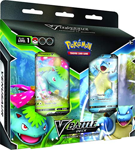 Pokémon POK818417 TCG: Blastoise V & Venusaur V Battle Deck Bundle