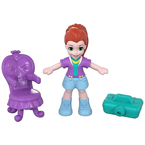 Polly Pocket Mini cofre estudio de moda, muñeca con accesorios (Mattel FRY31)