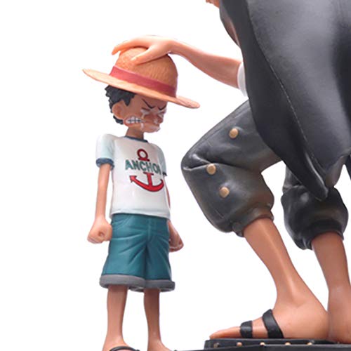 Polyer One Piece Figura Colección de acción Figura Monkey D. Luffy/Portgas · D · Ace/Shanks/Sabo Estatua de PVC Juguetes para niños Muñecas, Multicolor