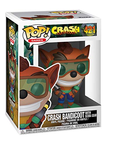 Pop! Crash Bandicoot - Figura de Vinilo Crash Bandicoot with Scuba Gear