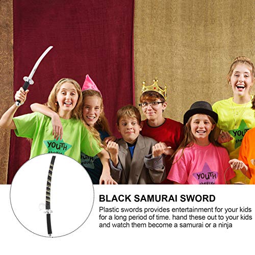 PRETYZOOM 5 Piezas de Plástico Espada de Juguete Samurai Japonés Accesorios de Vestir de Halloween Accesorios de Juguete para Niños (Tamaño Pequeño)