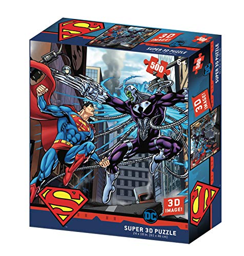 Prime 3D Redstring-Puzzle lenticular DC Comics Superman vs. Electro 5 (Efecto 3D) (SM32522)