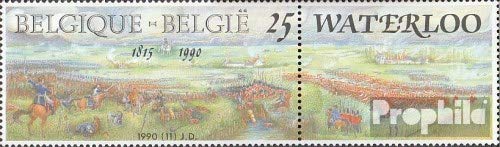 Prophila Collection Bélgica Michel.-No..: 2428Zf con Ornamento (Completa.edición.) 1990 Batalla por Waterloo (Sellos para los coleccionistas) Militar