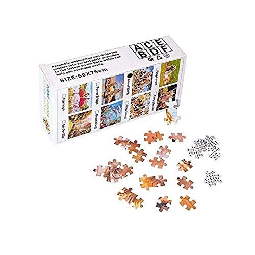 Puzzles para niños 4-6, Rompecabezas de Rompecabezas para niños, crucigramas para Adultos, Rompecabezas de 1000 Piezas para Adultos de Navidad, Belleza Africana, 50x75cm