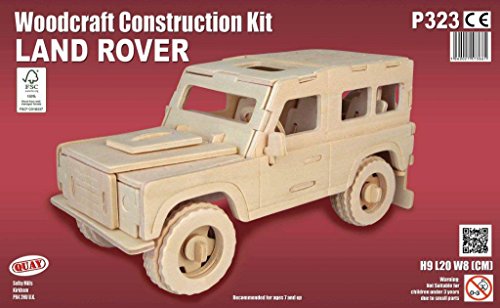 Quay- Land Rover Woodcraft Construction Kit FSC construcción, Color marrón (P323)