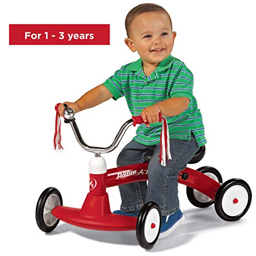Radio Flyer- Bebés y Primera infanciaDesarrollo de Actividades motorasRADIO FLYERCorrepasillos, Color Rojo (20A)
