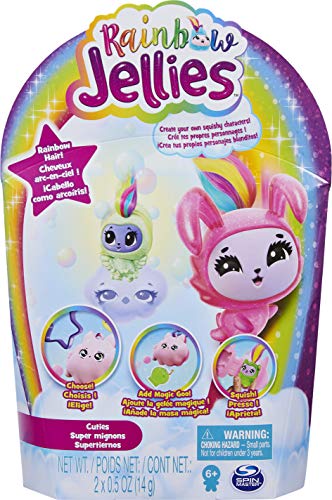 Rainbow Jellies Paquete de 2, Haz tu Propio Kit de Personajes blanditos (el Estilo Puede Variar), para niños a Partir de 6 años.