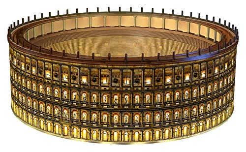 Ravensburger 11148 Puzzle 3D Colosseo, Edición Nocturna, 216 Piezas, Multicolores, Edad Recomendada 10+, Dimensiones Finales 32x26x10 cm