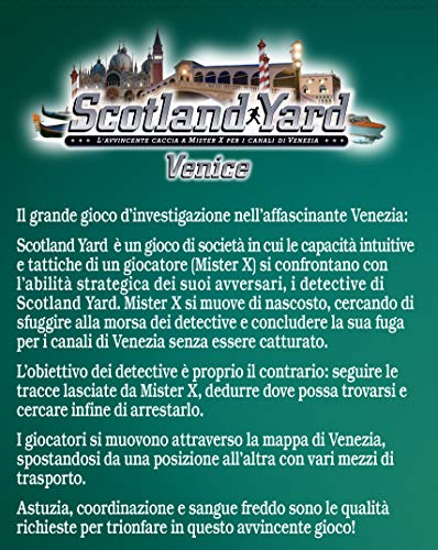 Ravensburger 26794 Scotland Yard Venezia Versión Italiana, Edición Limitada 2-6 Jugadores, Edad Recomendada 8+