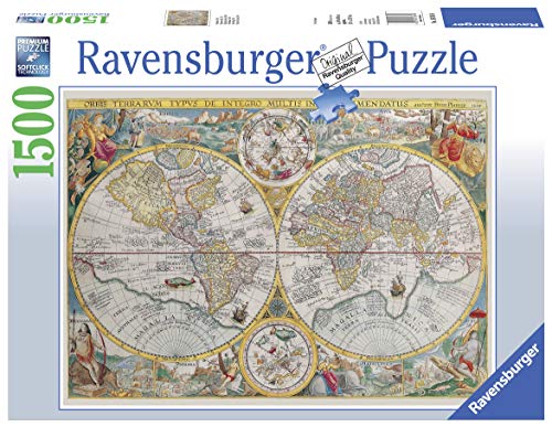 Ravensburger - Mapamundi histórico, Puzzle de 1500 Piezas (16381 6)