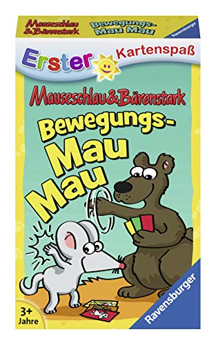 Ravensburger Mauseschlau&Bärenstark Bewegungs-MAU 20347 - Juego de Cartas Infantiles