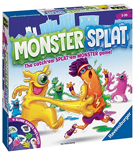Ravensburger Monster Splat niños a Partir de 5 años-El Juego de reacción frenzied. Golpea a los Monstruos Tan rápido como Puedas, Color (20541)