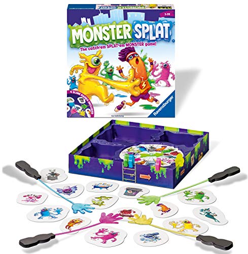 Ravensburger Monster Splat niños a Partir de 5 años-El Juego de reacción frenzied. Golpea a los Monstruos Tan rápido como Puedas, Color (20541)