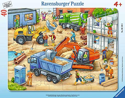 Ravensburger Puzzle 06120 – Grandes Obras Vehículos 40 Piezas Marco Puzzle