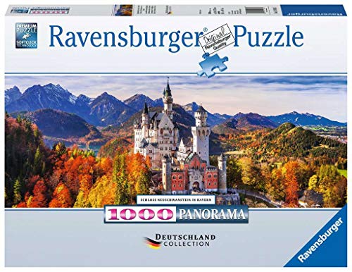 Ravensburger- Schloss In Bayern Castillo Neuschwanstein, Bavaria, Multicolor, 1000 piezas (15161)