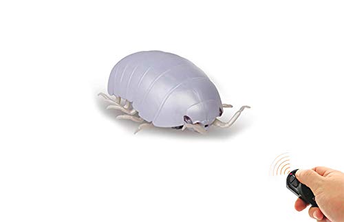 RC TECNIC Bicho Bola Insecto Teledirigido con Mando Control Remoto | Cucarachas de Broma Juguetes para Niños (Blanco)