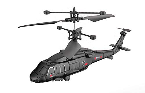 RC TECNIC Helicóptero Teledirigido Militar 3,5 Canales Interior | Fácil de Volar y Muy Resistente a Impactos