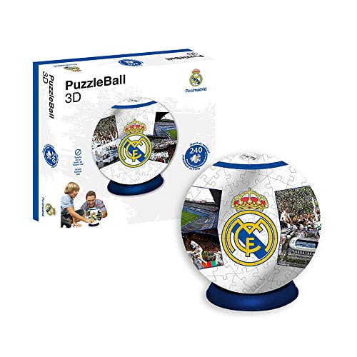 Real Madrid Puzzleball CF (Tamaño Balón) 8,4 (63690), Multicolor, Ninguna (Eleven Force 1)