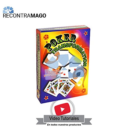 RecontraMago Juegos de Magia con Cartas - Faciles y Muy Divertidos - Incluye VideoTutorial por Magos Profesionales (Transformación Poker)
