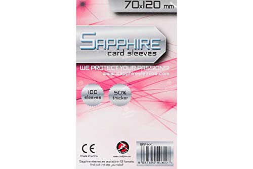 Red Glove Sapphire Card Sleeves Pink 70x120 mm - 100 pcs