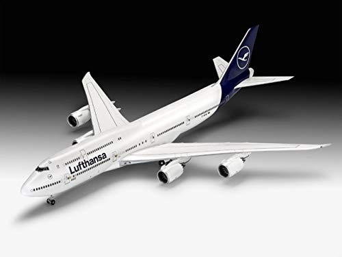 Revell-03891 Boeing 747-8 Lufthansa New Livery, Kit Modelo, Escala 1:144, Color Blanco, 52.5 cm (03891)