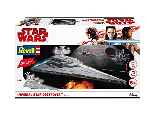 Revell - Maqueta Star Wars: Imperial Star Destroyes, Build & Play, Kit Modello,Escala 1:4000 (6749) (06749)