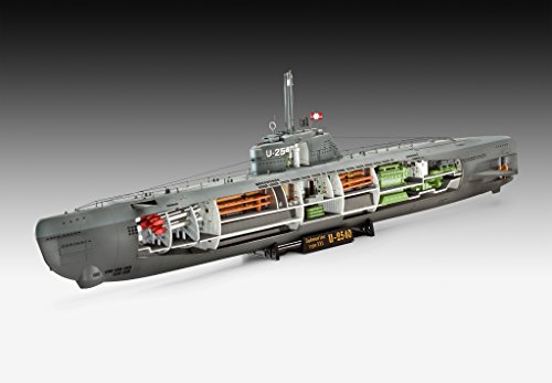 Revell Maqueta Submarino alemán Type XXI con Interior, Kit Modello Escala 1:144 (5078) (05078)
