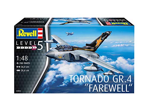 Revell-Tornado GR.4 Farewell Maqueta Fiel al Original para Expertos, Color Plateado (RV03853)