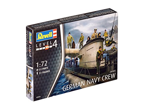 Revell tripulación submarina Alemania Naval, la Segunda Guerra Mundial (Conjunto de Caracteres) en Escala 1:72 51 Figuras (02525)
