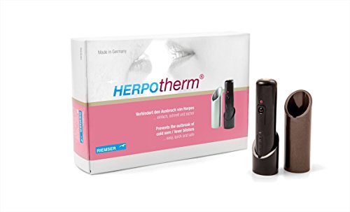 Riemser Pharma Herpotherm - Dispositivo de tratamiento térmico para herpe labial, color negro