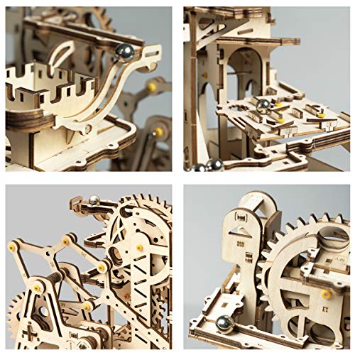 ROKR Mechanical Gears DIY Building Kit Modelo mecánico Kit de construcción con Bolas para Adolescentes y Adultos (Tower Coaster)